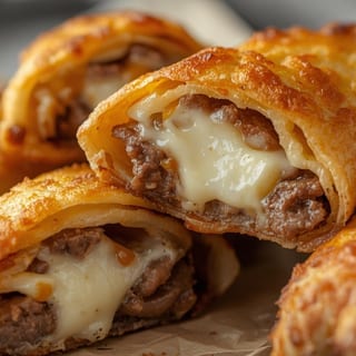 Philly Cheesesteak Egg Roll (Crispy Fried)